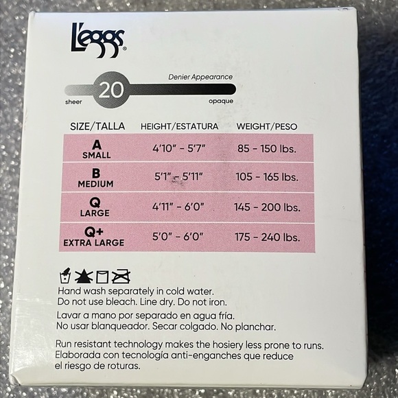 Lot 8 Pairs Black L’eggs Silken Mist Silky sheer Control top tights Pantyhose B - Picture 3 of 7